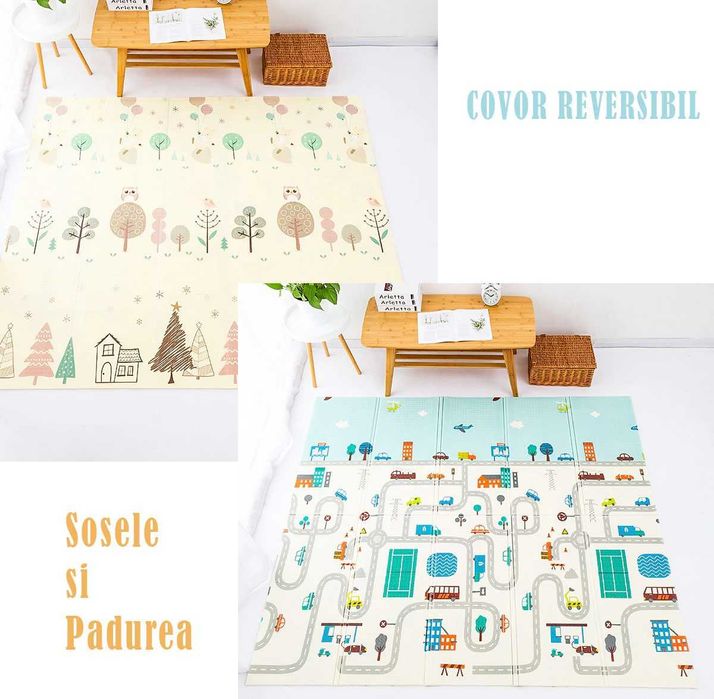 Covoras Pliabil de joaca Termic 200x180x1  Covor Educativ