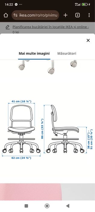 Scaun birou ROZ IKEA