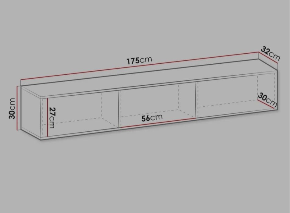 Comodă TV suspendată