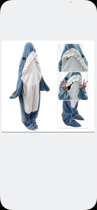 Sac de dormit forma de rechin