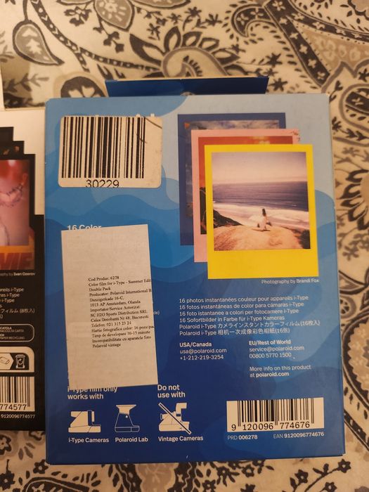 Vand filme de Polaroid