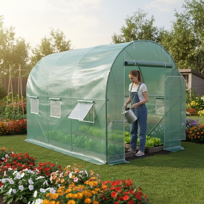 Резервно покривало за оранжерия 3x2x2м – Армирано UV , с цип и п