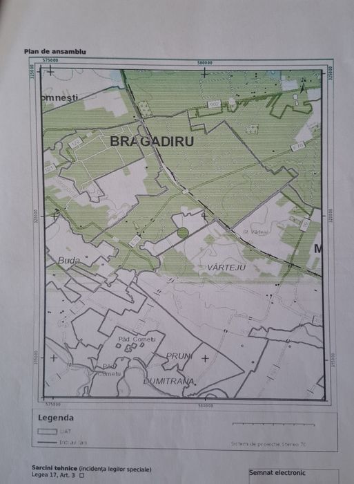 6000 mp teren intravilan central Bragadiru