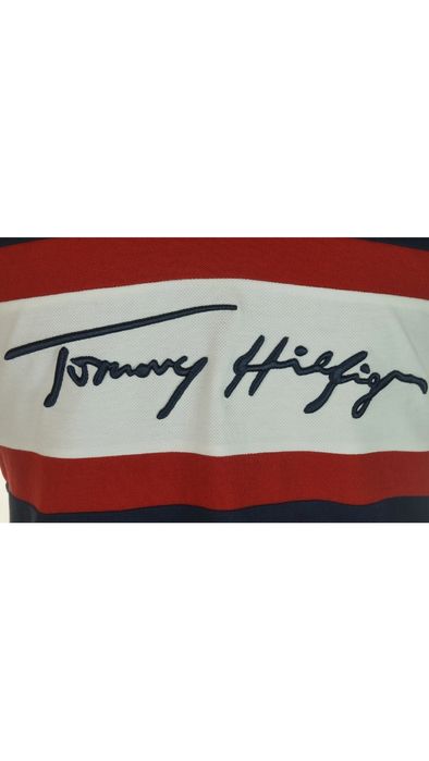 Оригинална мъжка тениска с яка Tommy Hilfiger