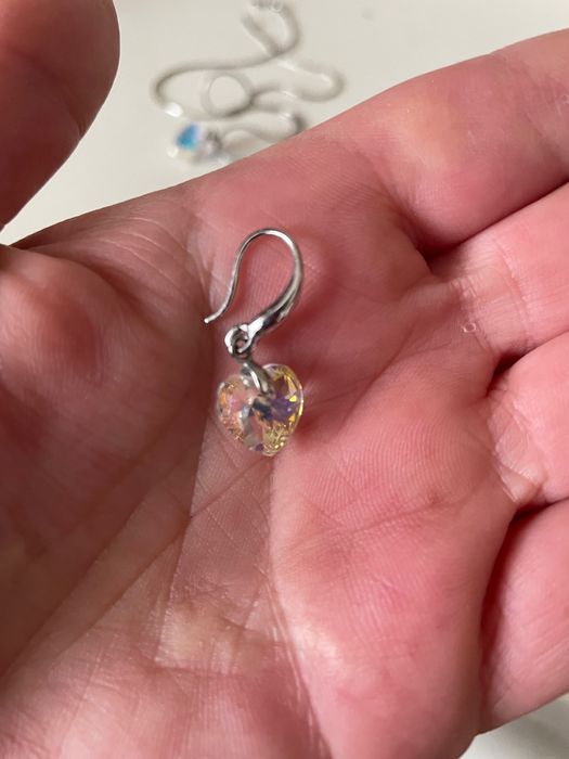 Комплект колие и обеци с кристали Swarovski