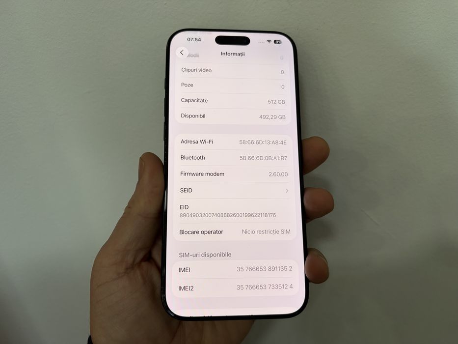 Iphone 16 Pro Max, 512 gb, Black  Titanium