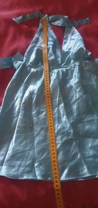 Top satinat nou turcoaz XS/ S