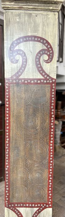 Dulap din lemn, pictat manual, import India