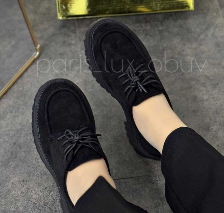 Обувь женская, ботинка лофер замшевая (ayollar oyoq kiyimi, zamsh)