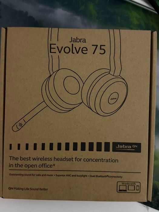 Casti Jabra Evolve 75 SE Stere MS, Link 380, Negru