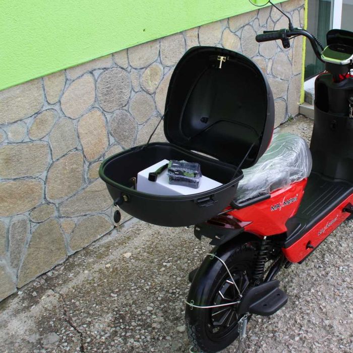 Двуместен електрически скутер с педали AK-Z6, 750W, 48V, N1, Red