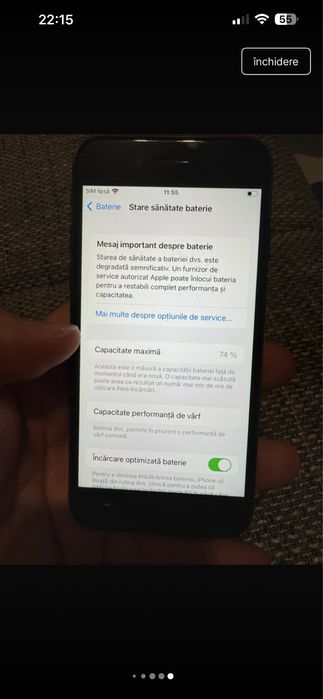 iPhone 7 black 32  gb grad uzura B
