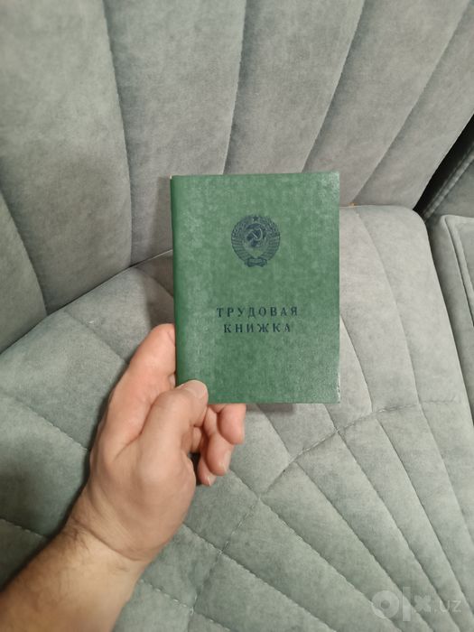 Советская трудовая книжка 1974год