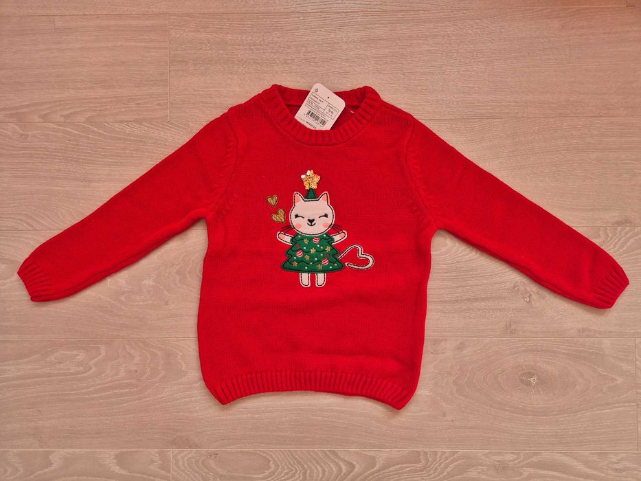 Нови Коледни пуловери за момиче на LC Waikiki размер 110