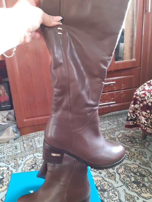 Женские сапоги натуральные