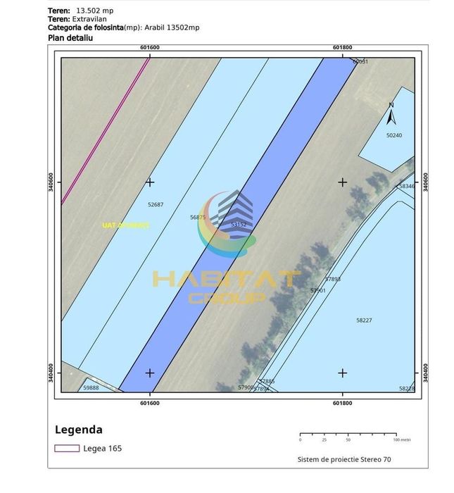 Teren extravilan 13500 mp Afumati