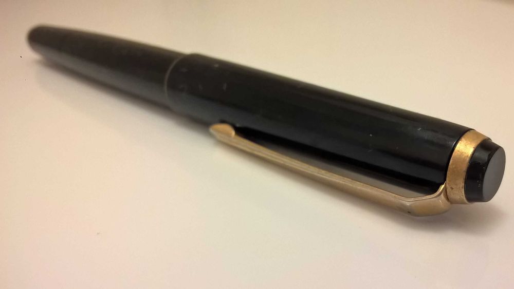 Kaweco 21 F stilou cu piston colectie 1935 celuloid functional penita originala 14c gold 585 model rar