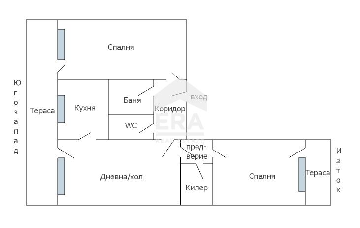 Тристаен панелен апартамент за продажба, с гледка към Варненското езер