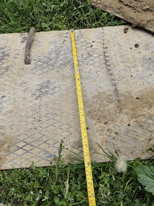 Podeț sau scări beci de acces fier 100 mm gros