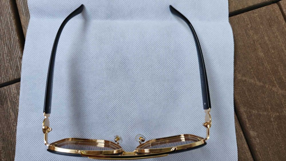 Ochelari de soare Versace rama aurie, lentila degrade, transport gratu