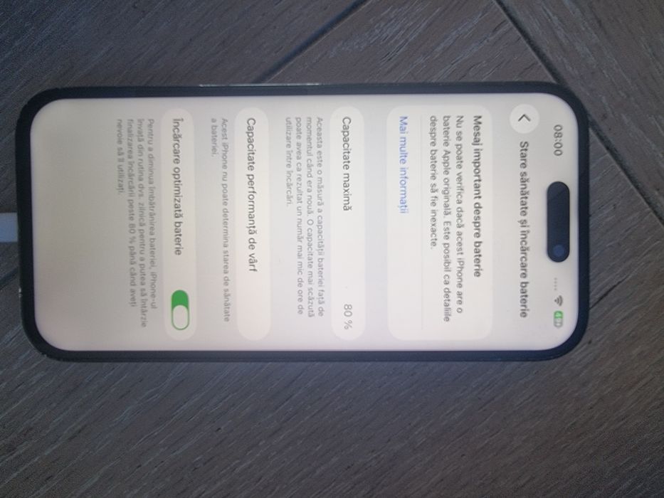 Apple Iphone 14 pro 128GB Black fara icloud,80%