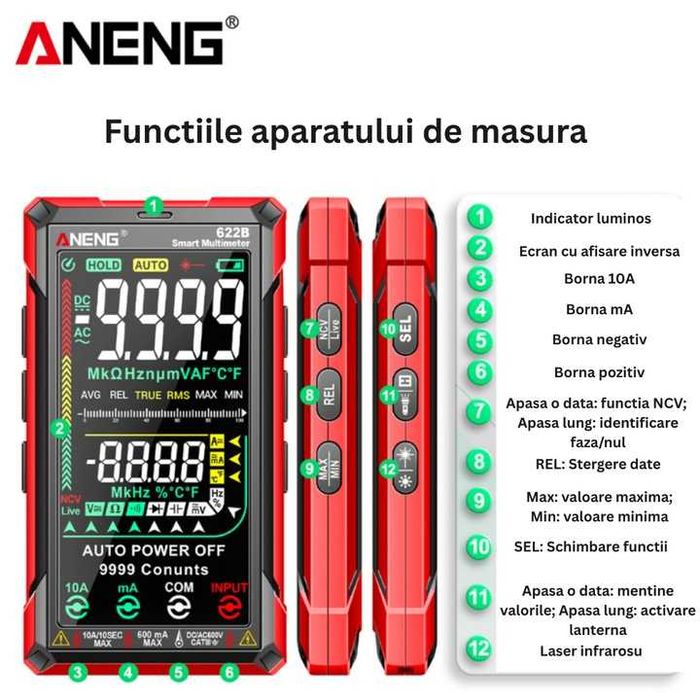 Multimetru digital profesional, ANENG 622B