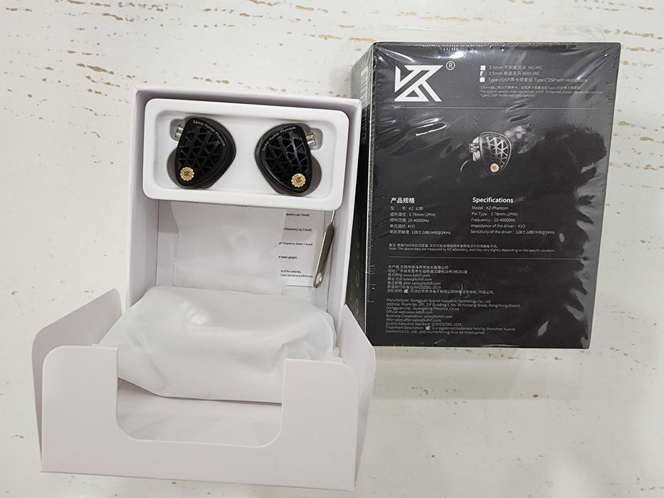 Наушники KZ Phantom Gaming IEMs, 3,5 mm with mic/USB-C
