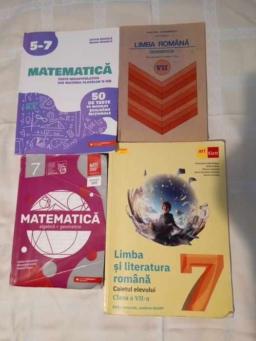 Pachet culegeri clasa a 7 a. 50 lei toate