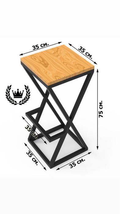 Размеры стула в стиле лофт Размеры стула в стиле лофт