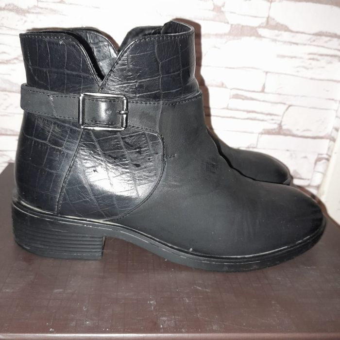 Сапожки  кожаные