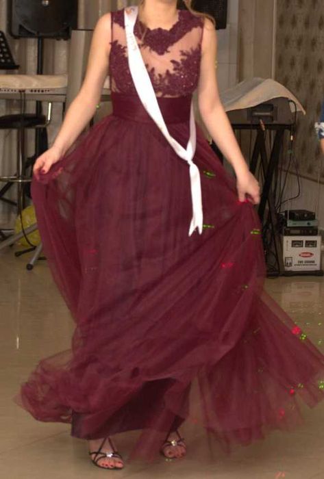 Rochie de seara grena