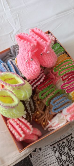 Вязаные носки ,варежки,мачалки