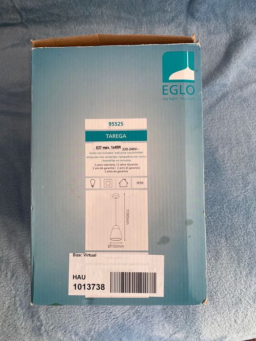 Eglo лампа нова 30€