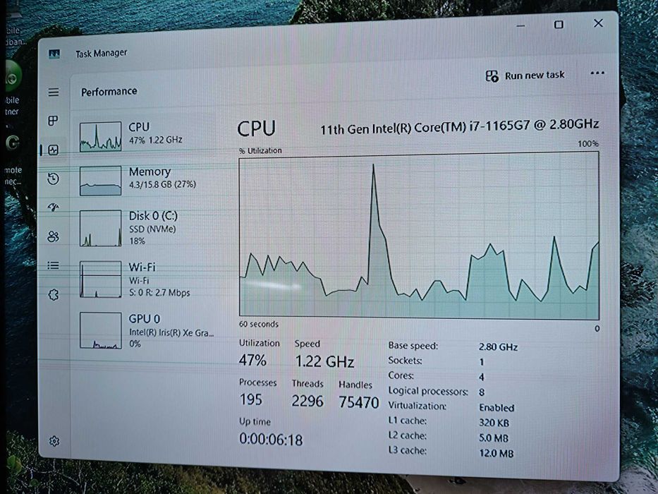 Laptop Lenovo ThinkBook 15 G2 ITL FHD IPS i7 11 1165G7 display spart