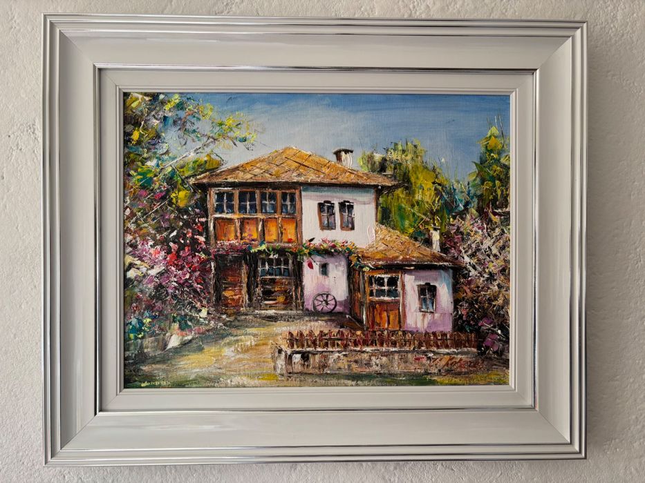 Маслена картина “Пролет в Боженци”