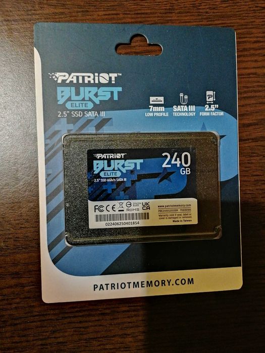 SSD 120 GB, 240 GB, 480 Gb, 1 TB