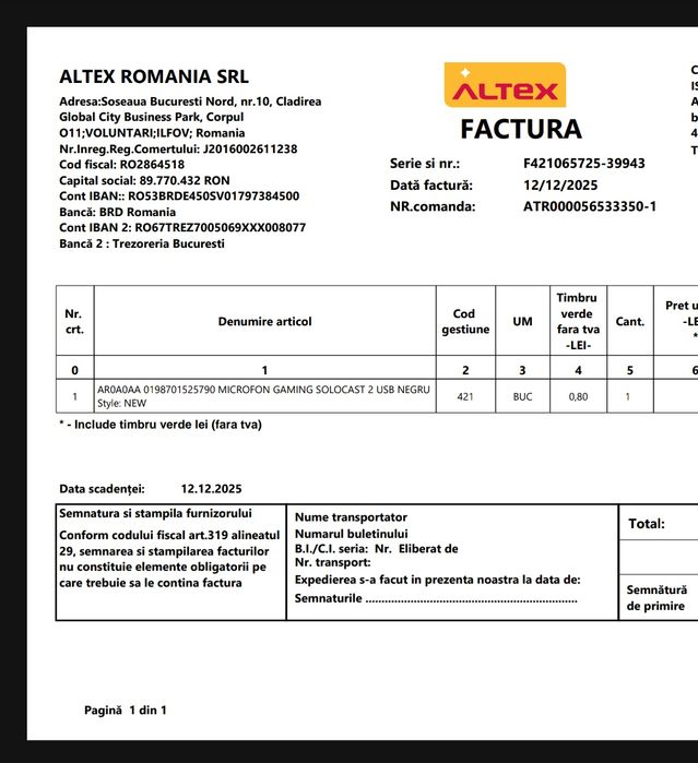 Microfon Gaming HYPERX SoloCast 2, USB, negru