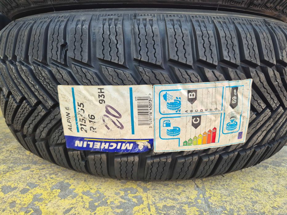4 Anvelope M+S IARNA - 215/55/16 - Michelin Alpin 6 - NOU - DOT 2020 !