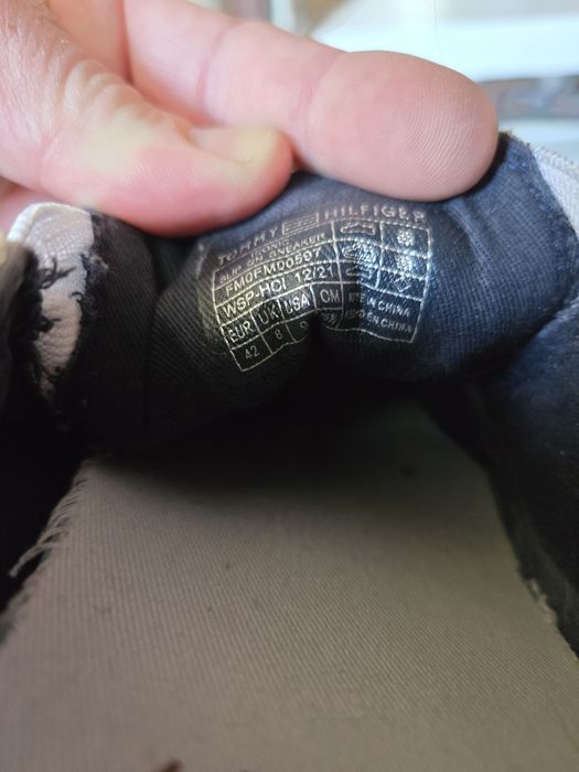 Бели платнени мокасини Tommy Hilfiger