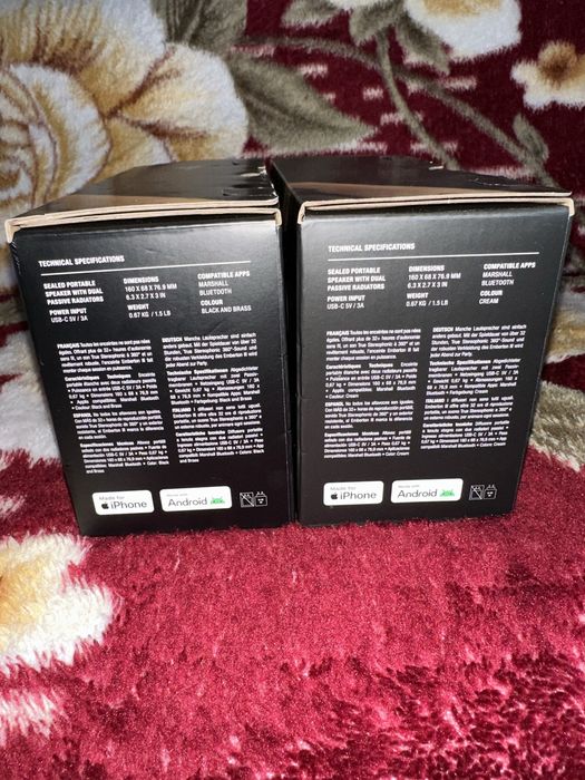 Boxa portabila Marshall Emberton III, Bluetooh 38W, Autonomie 32 ore,