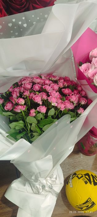Огромные букеты розы