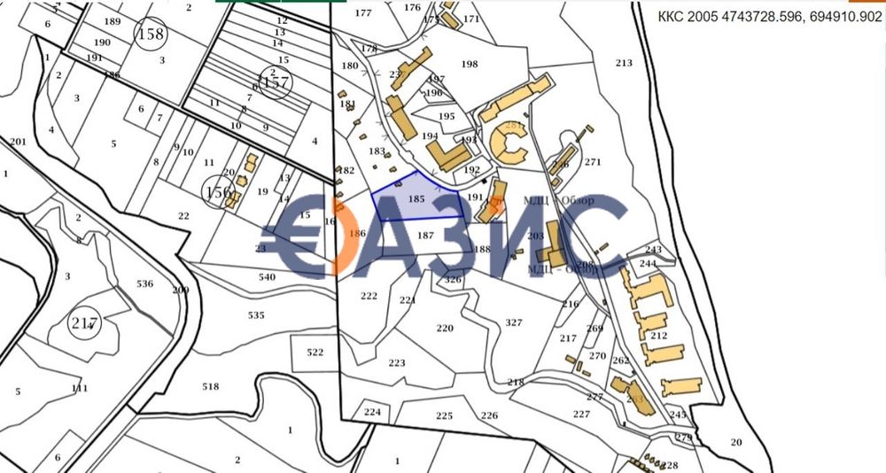 Урбанизирана земя до морето в гр. Обзор, Общ. Несебър, 5208 кв. м, #