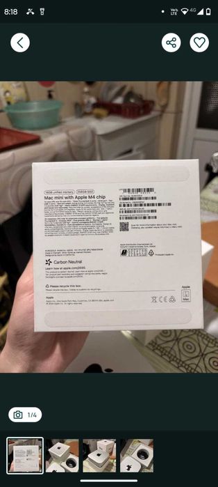 Mac Mini M4 16 gb ram 256 ssd