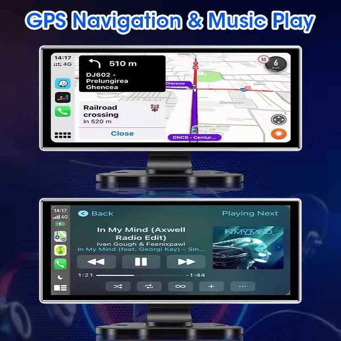 10.26" Мултимедия CarPlay HD Екран - Работи на Всеки Автомобил!