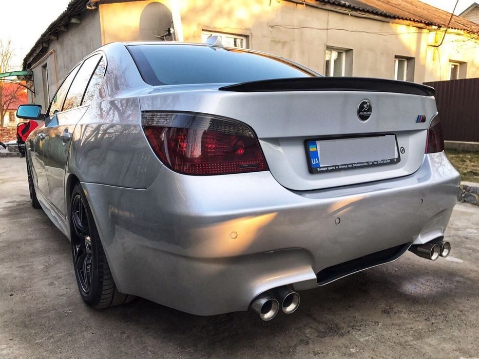 BMW е60 под бампер губа  М-ТЕХ бампер спойлер