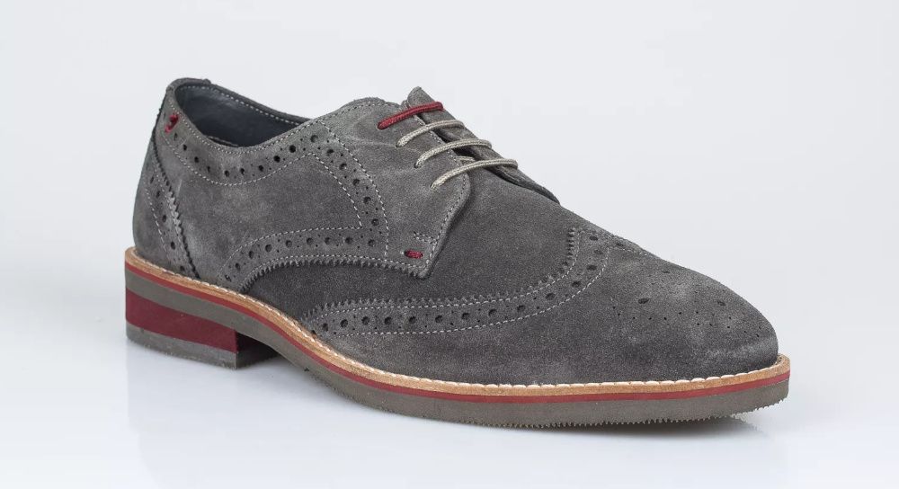 Pantofi  GIOSEPPO culoare Gri din piele intoarsa masura 42