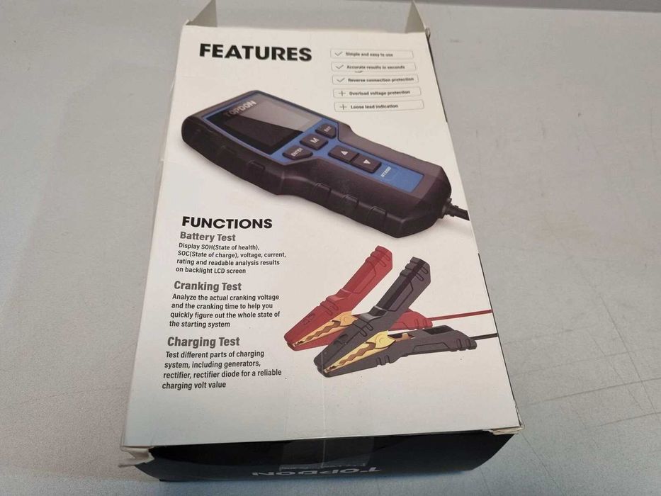 Професионален Тестер за автомобилни акумулатори TOPDON BT200