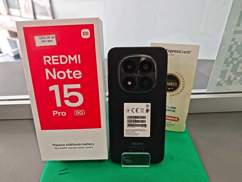 (Ag44 B7067) Xiaomi Redmi Note 15 Pro 5G 256/8GB - Garantie 2 ani!