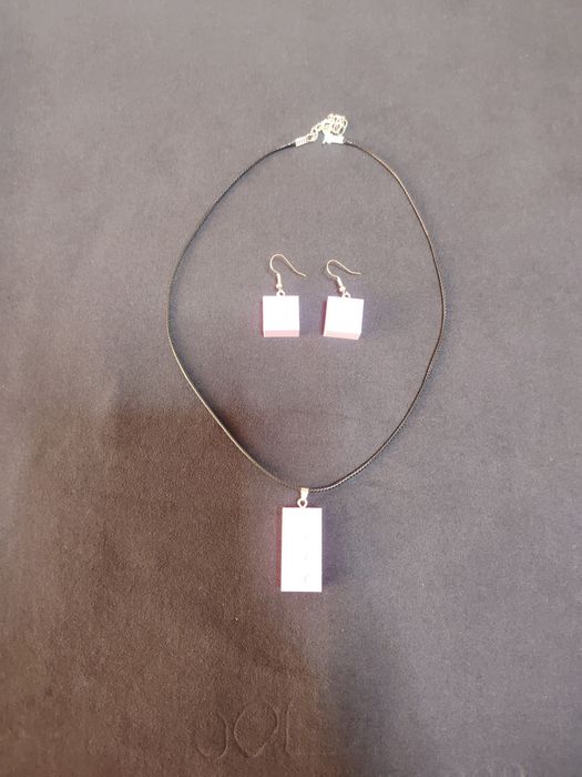 Нов комплект обеци и колие Lego