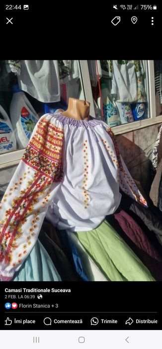 Camasi Traditionale cu margele cusute manual disponibile